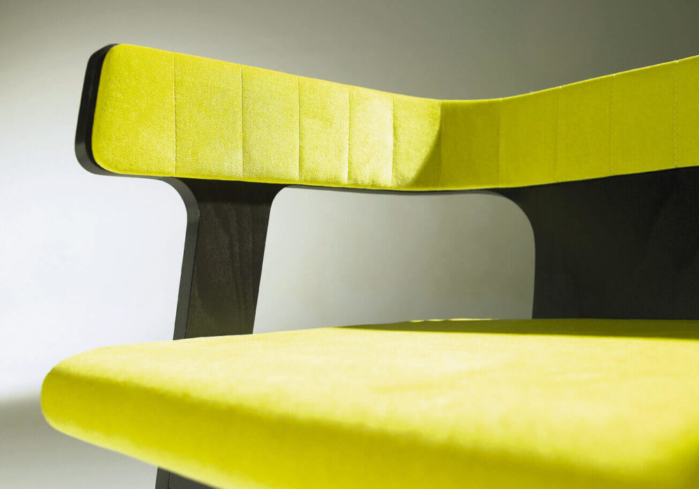 Bridge Frizz / design bois noir vert garni / Design Thierry D'Istria / Editeur SOCA