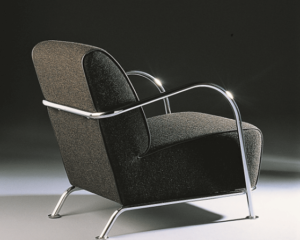 fauteuil design noir argent art déco Soca Thibault Desombre